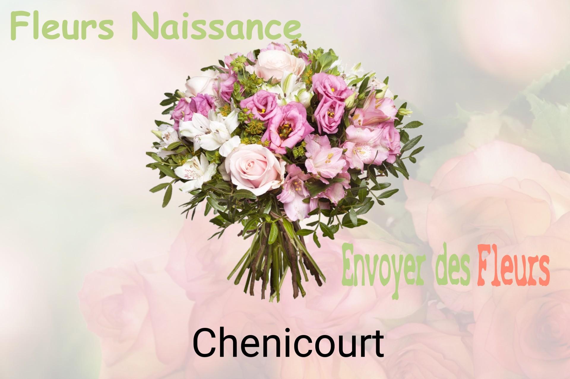 Bouquet de fleurs de naissance livré à Chenicourt